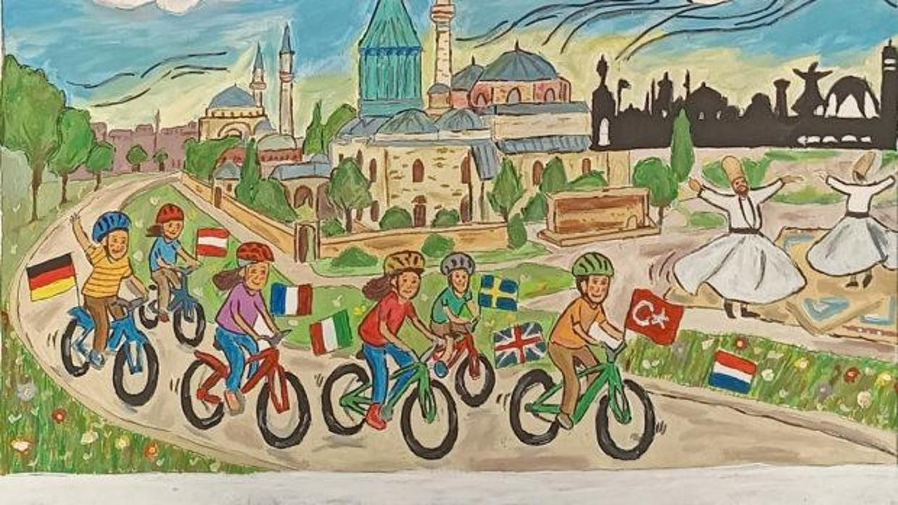 Avrupa Bisiklet Başkenti Konya resim yarışması sonu&ccedil;landı
