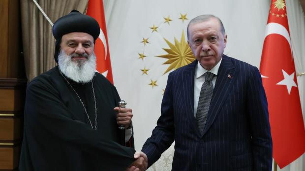Cumhurbaşkanı Erdoğan, S&uuml;ryani Ortodoks Kilisesi Patriği'ni kabul etti