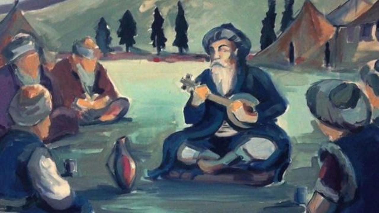 Farklı kültürlere ait halk hikayelerini temsil eden sembollerin birleşimi