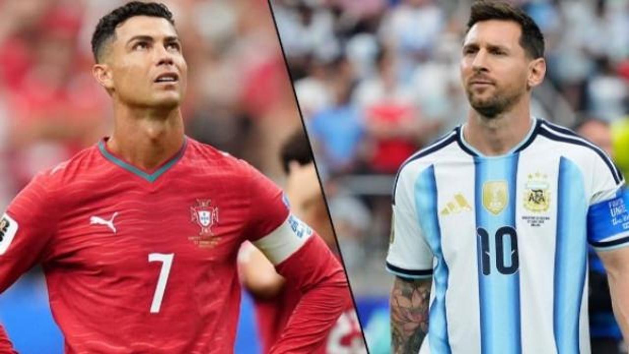 Lionel Messi ve Cristiano Ronaldo sahada karşı karşıya.