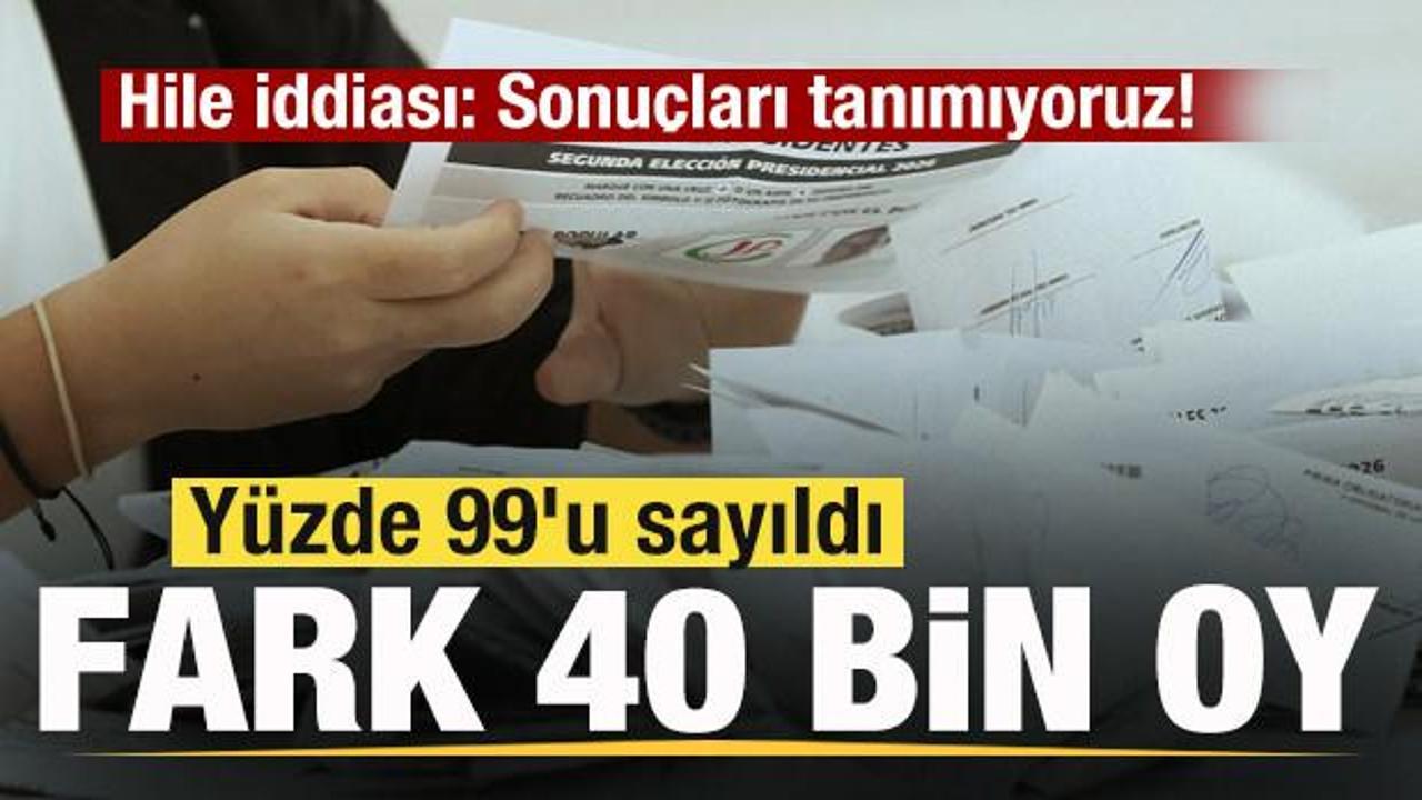Peru seçim sonuçlarına itiraz eden solcu aday Roberto Sanchez'in basın toplantısı görüntüsü.