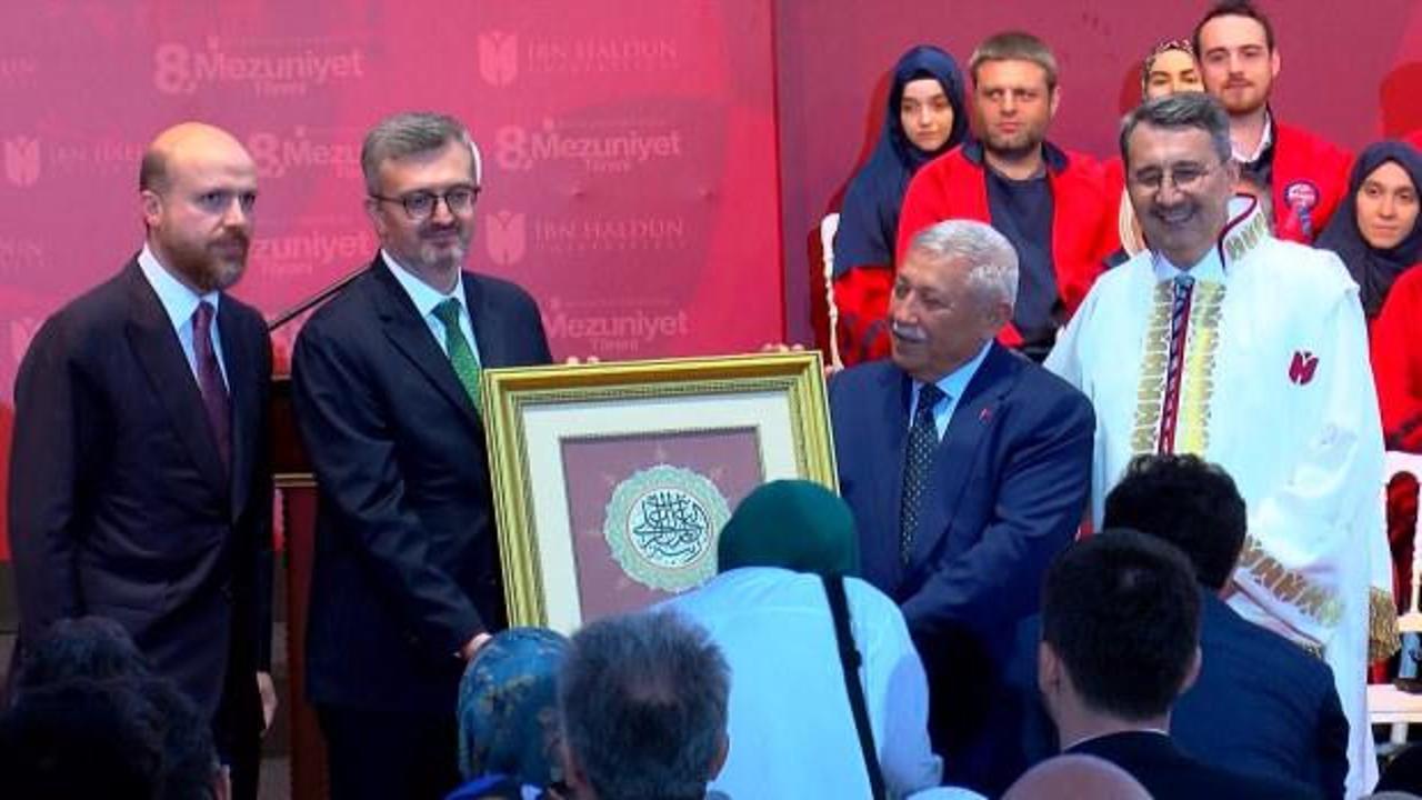 İbn Haldun &Uuml;niversitesi 8'inci mezunlarını uğurladı! Erdoğan'dan sesli mesaj!