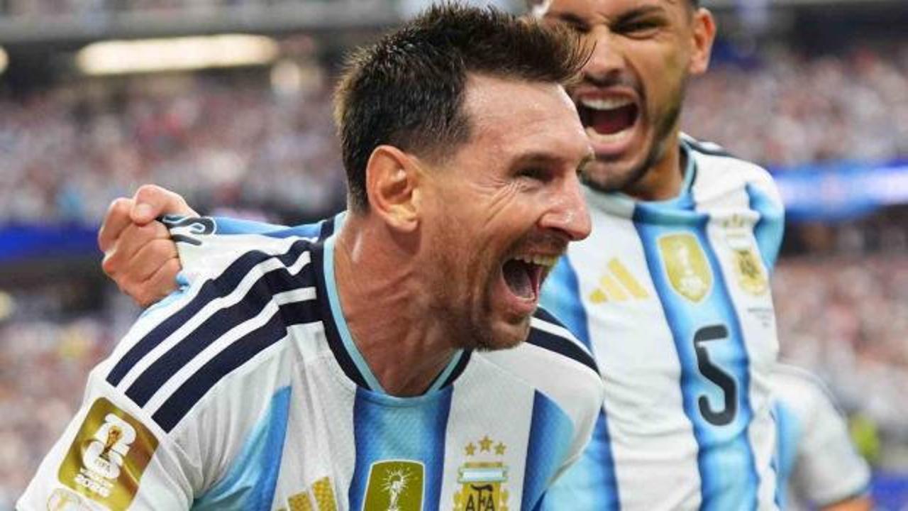 Lionel Messi'nin FIFA Dünya Kupası'nda attığı gol sonrası sevinci