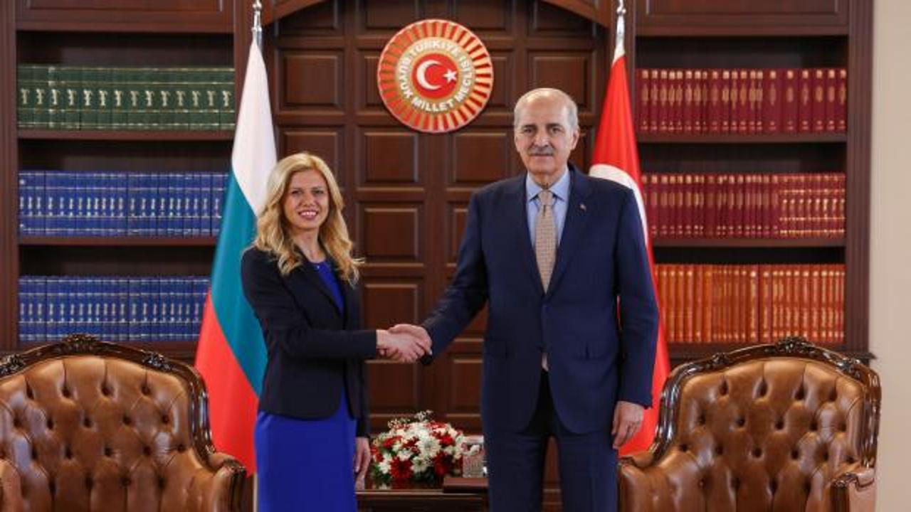 TBMM Başkanı Numan Kurtulmuş ve Bulgaristan Ulusal Meclis Başkanı Dotsova görüşmesi