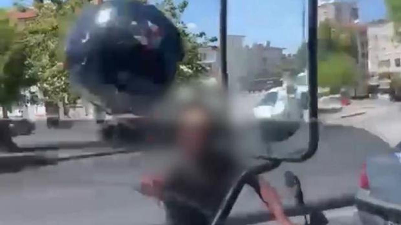 Trafikte tartıştığı sürücüye kaskını fırlattı, 405 bin TL ceza yedi