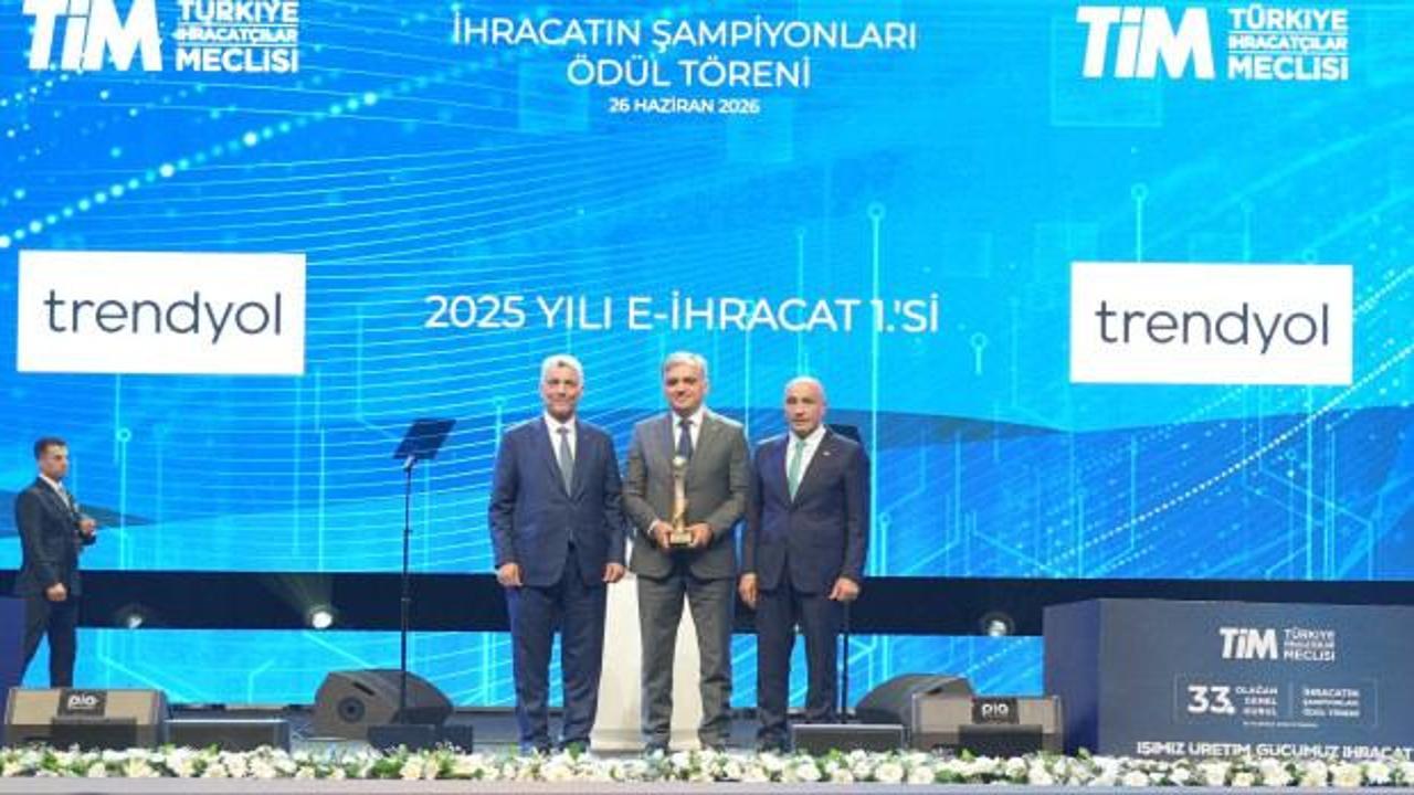 Trendyol, &uuml;st &uuml;ste &uuml;&ccedil;&uuml;nc&uuml; kez T&uuml;rkiye&rsquo;nin e-ihracat şampiyonu