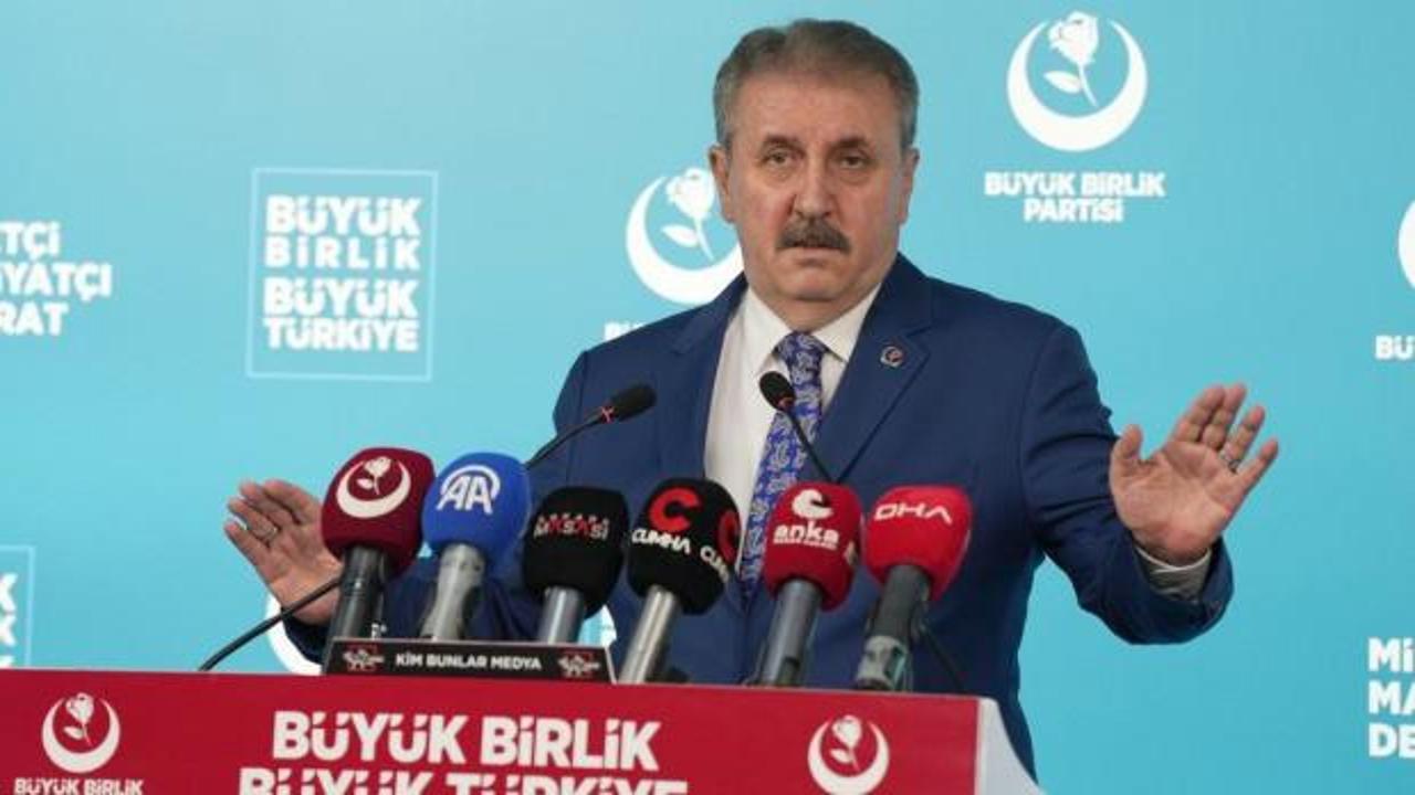 BBP Genel Başkanı Mustafa Destici basın toplantısında konuştu
