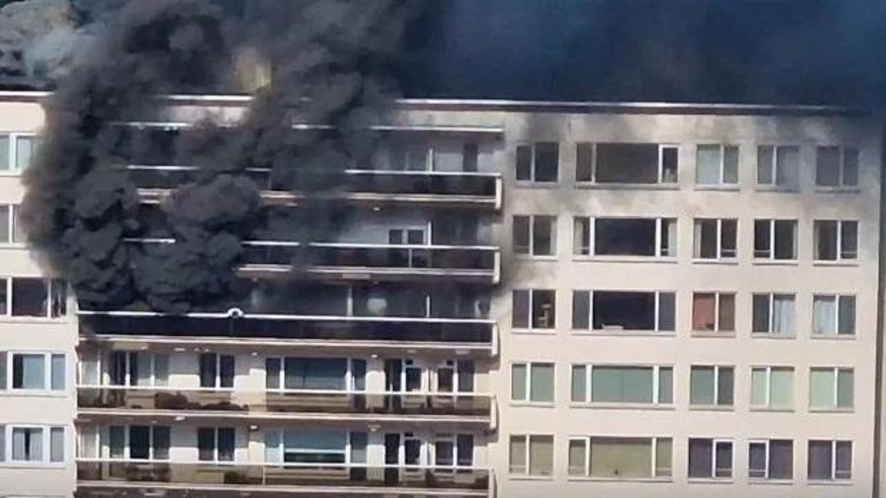 Bel&ccedil;ika'da bir binada yangın! &Ccedil;ok sayıda &ouml;l&uuml; var