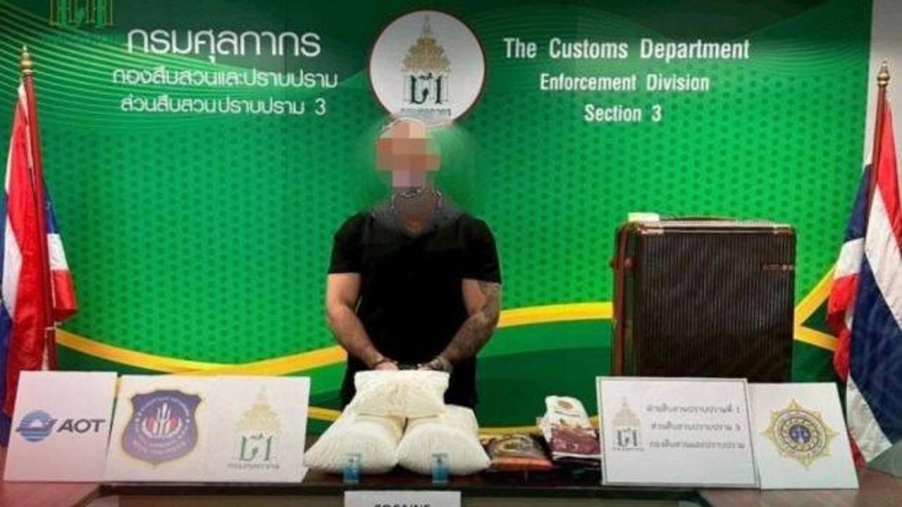 Bir T&uuml;rk, Tayland'da 12 kilo uyuşturucuyla yakalandı