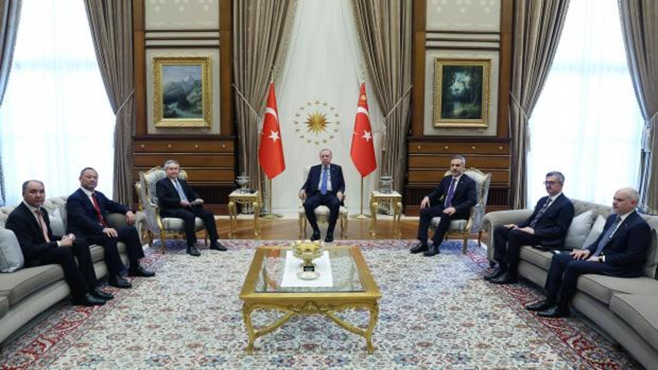 Cumhurbaşkanı Erdoğan, Kulubayev'i kabul etti