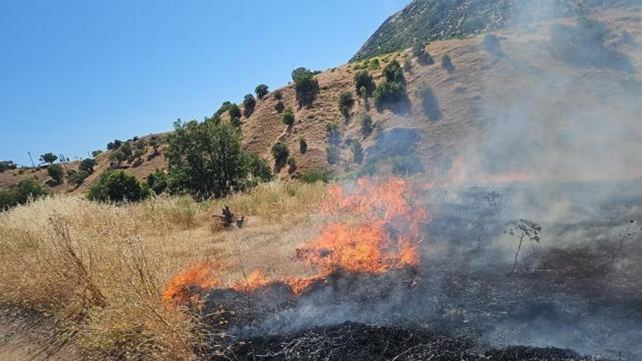 Alevler kırsalı sardı! Diyarbakır'da yoğun m&uuml;dahale