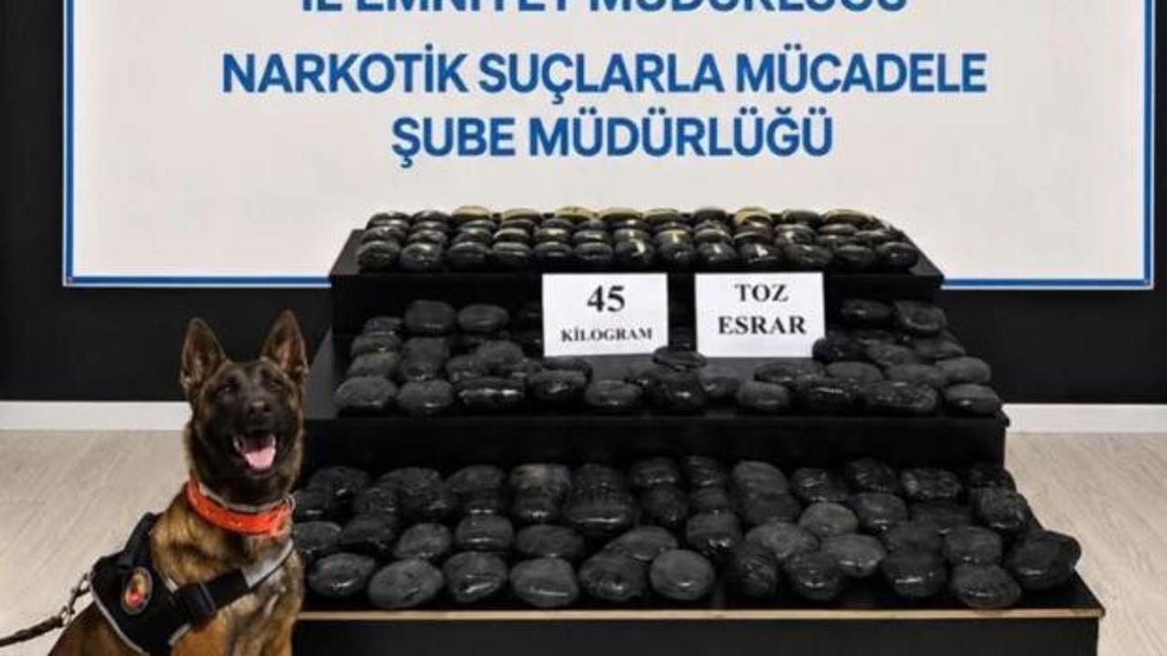 Hakkari Yüksekova'da ele geçirilen uyuşturucu maddeler