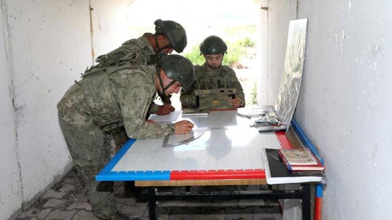 Kars'ta gerçekleştirilen ağır silah atışlarından bir görünüm