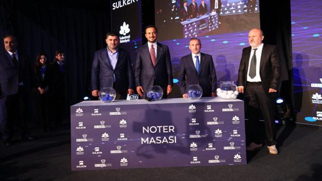 SULKENT projesi kura çekilişi töreninden bir görüntü.