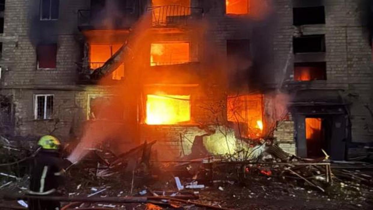 Rusya, başkent Kiev'i vurdu! &Ccedil;ok sayıda &ouml;l&uuml; var