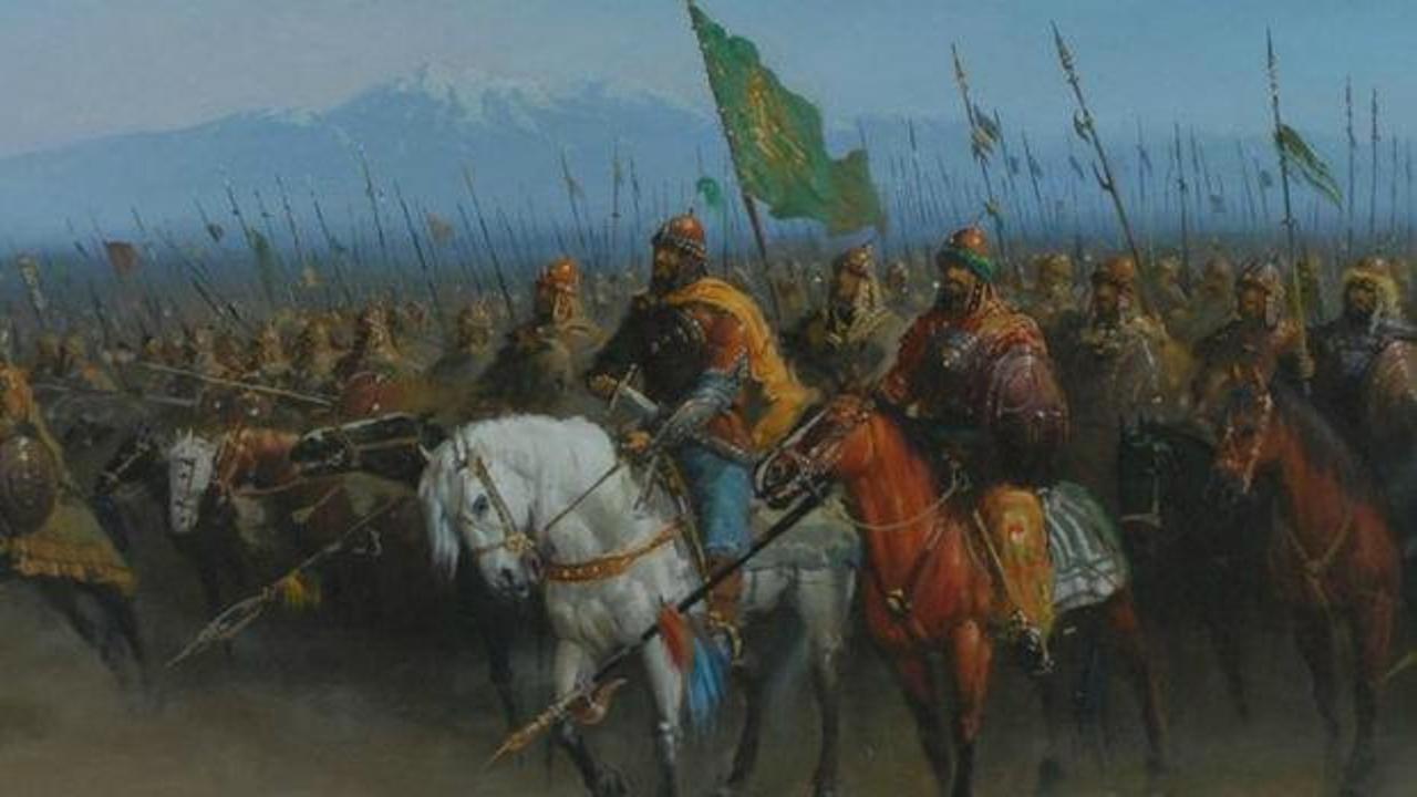 Tarihi bir savaş alanını temsil eden soyut bir görsel.