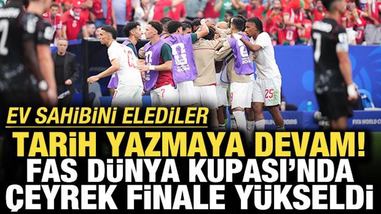 Faslı futbolcuların galibiyet sevinci
