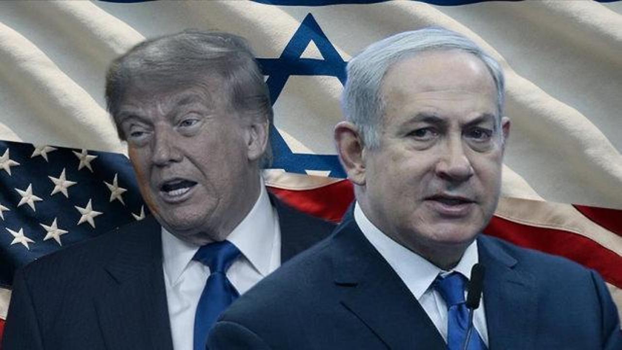 ABD Başkanı Donald Trump ve İsrail Başbakanı Binyamin Netanyahu'nun fotoğrafı.