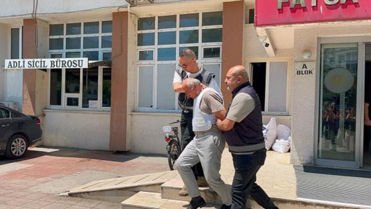 Cinayet zanlısının adliyeye sevk edilmesi