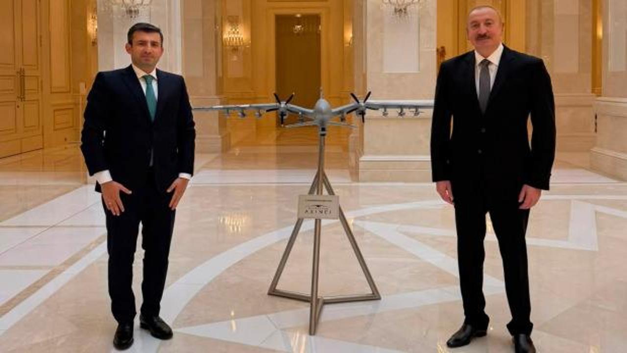 Aliyev, Baykar Y&ouml;netim Kurulu Başkanı Bayraktar'ı kabul etti