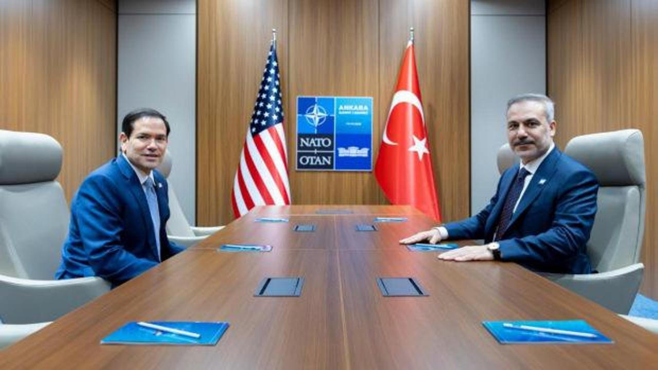 Bakan Fidan, ABD'li mevkidaşı Rubio ile g&ouml;r&uuml;şt&uuml;
