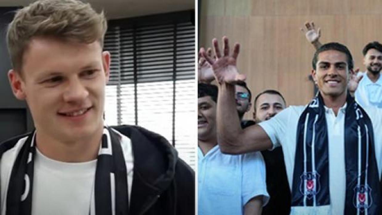 Beşiktaş'ın yeni transferleri Alexander Nübel ve Doğan Alemdar İstanbul'da.
