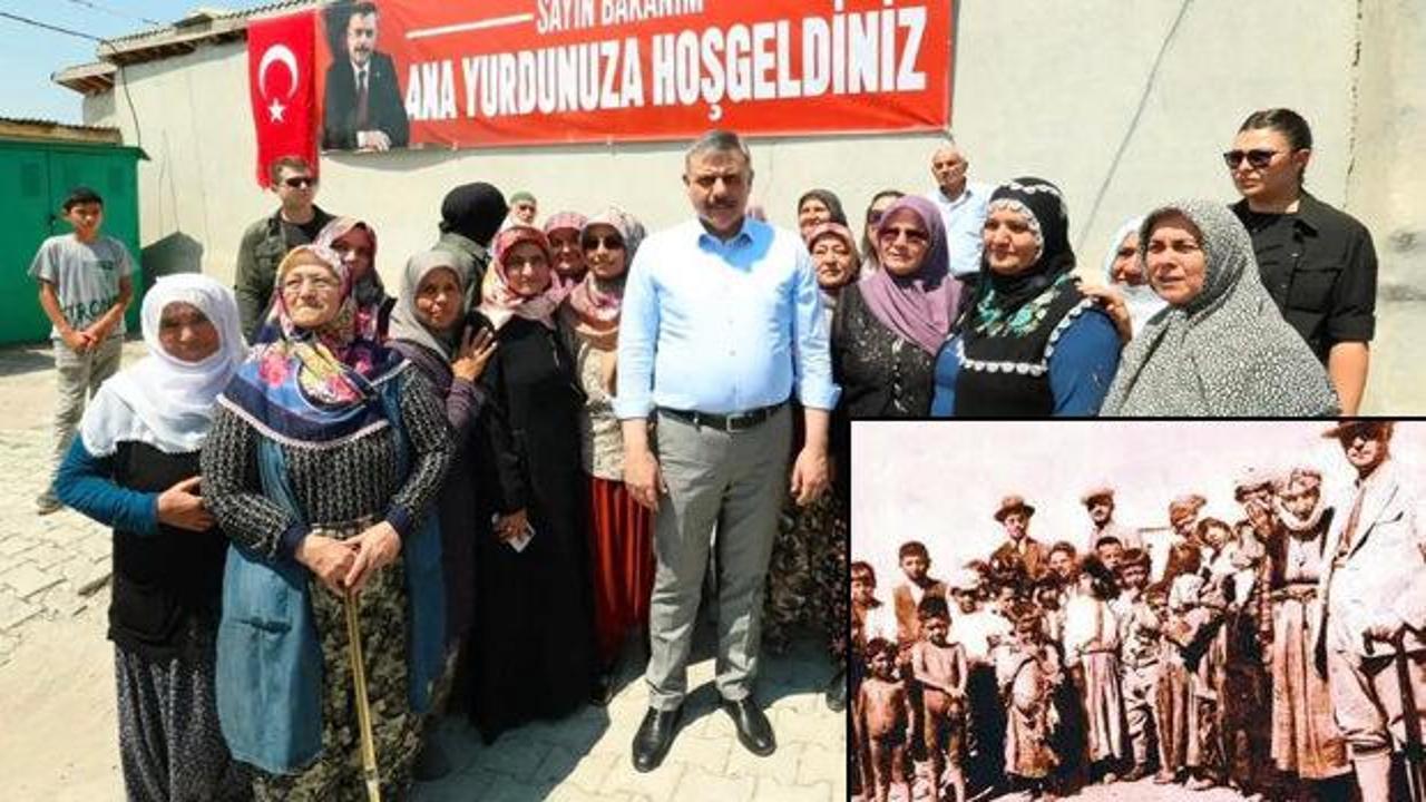 Konya'da bir araya gelen İçişleri Bakanı Mustafa Çiftçi ve şalvarlı Anadolu kadınları.