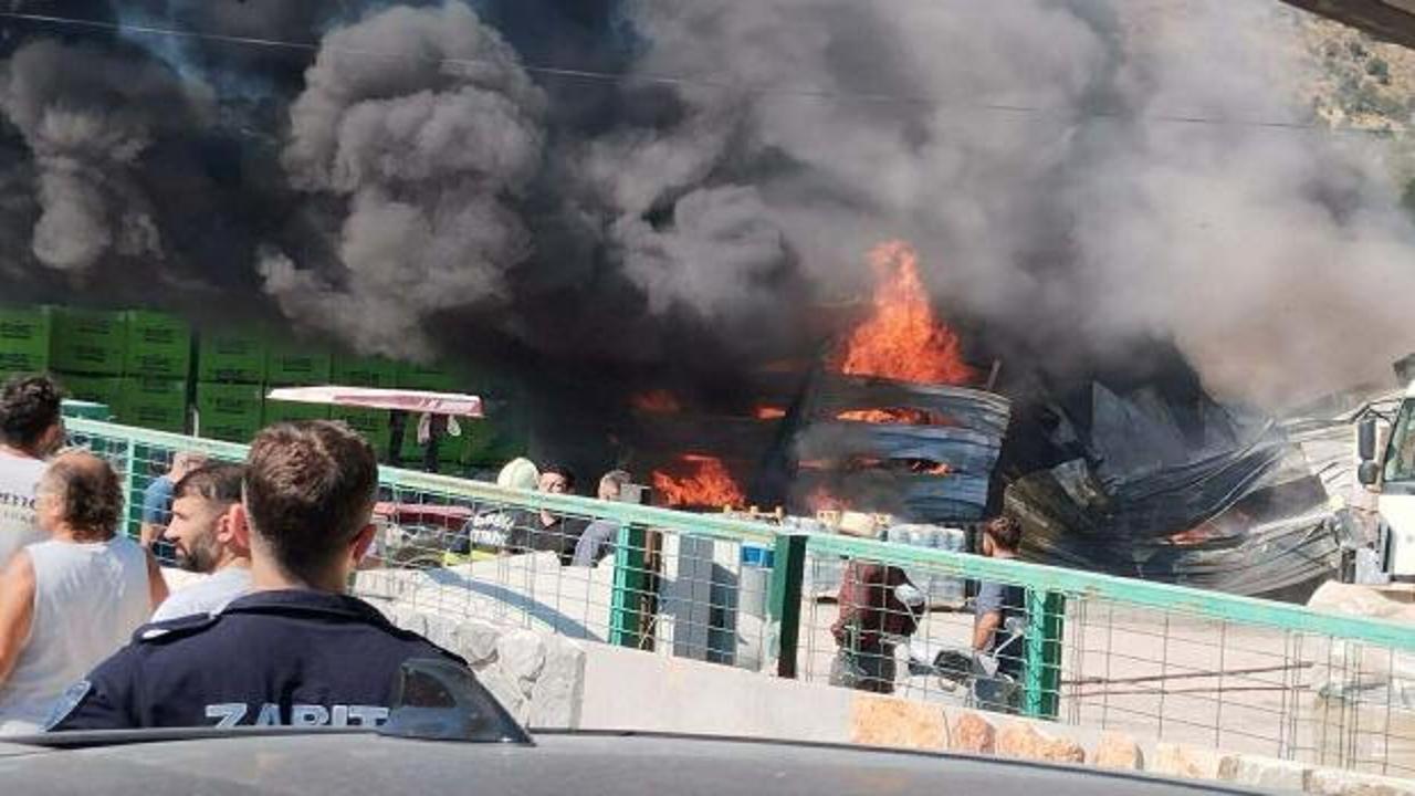 Bodrum'da korkutan yangın! Bir kişi yaralandı