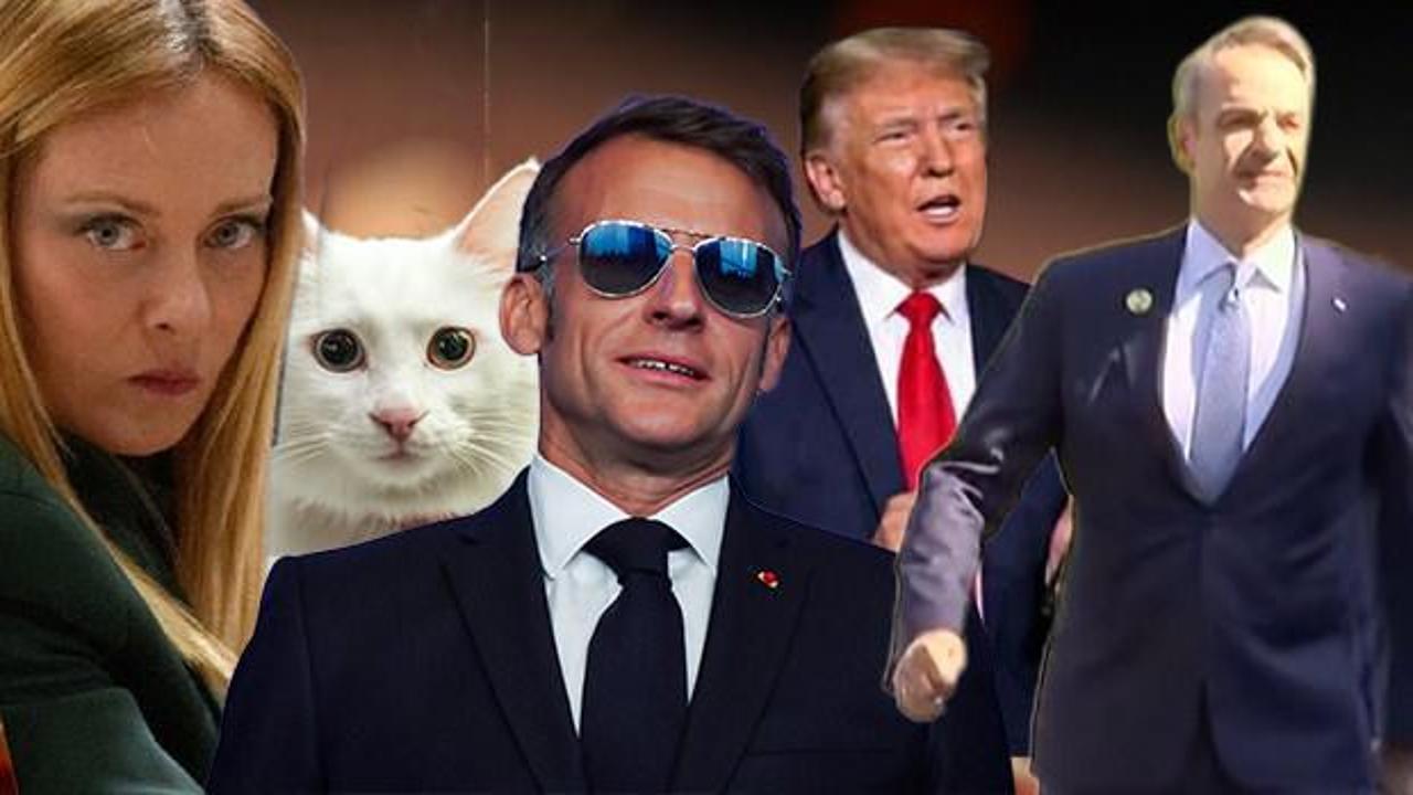 36. NATO Zirvesi'nde liderlerin bir arada olduğu bir fotoğraf.