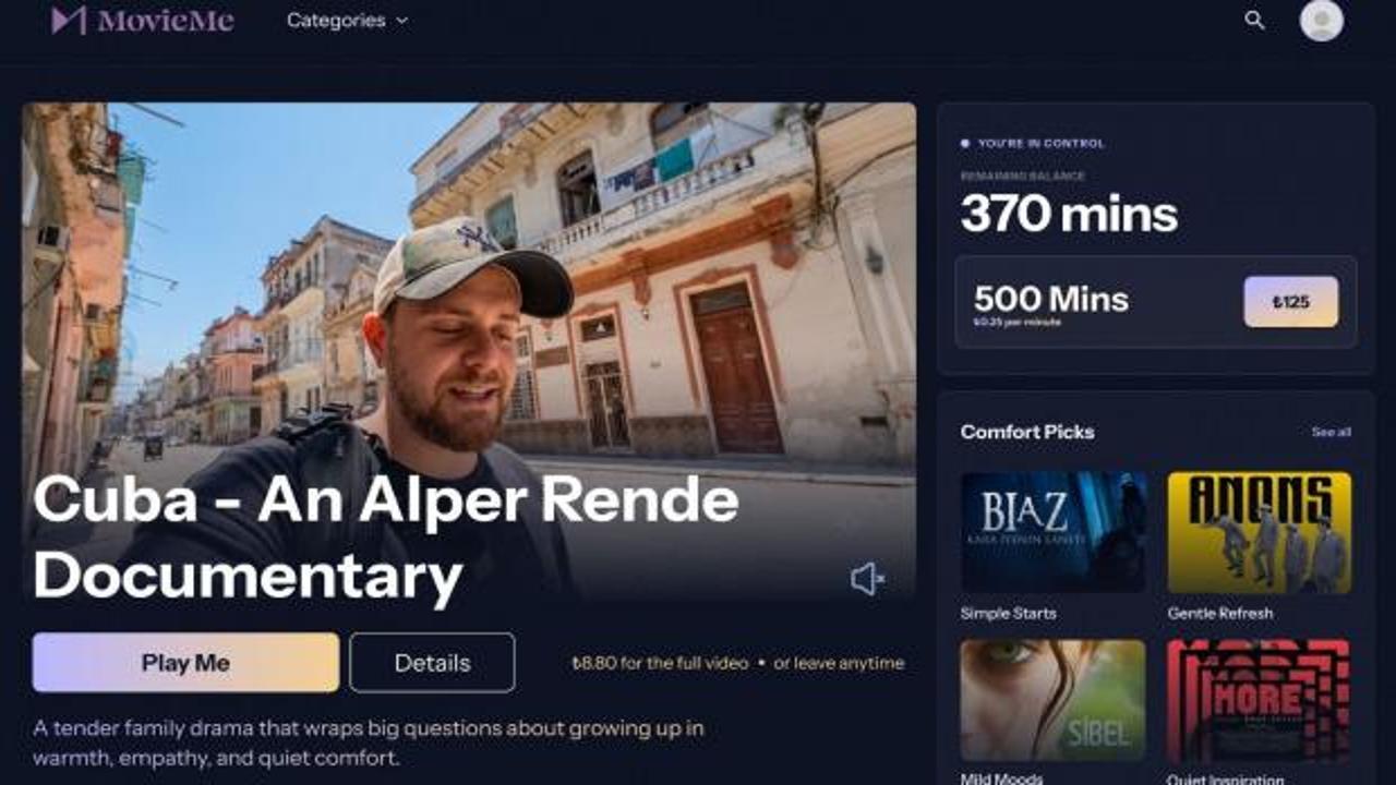 D&uuml;nyanın ilk izlediğin kadar &ouml;de yayın platformu MovieMe T&uuml;rkiye'de