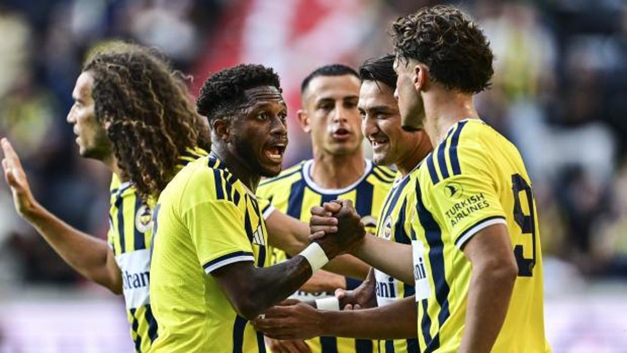 Fenerbahçe takımının Admira Wacker maçından bir görüntü.