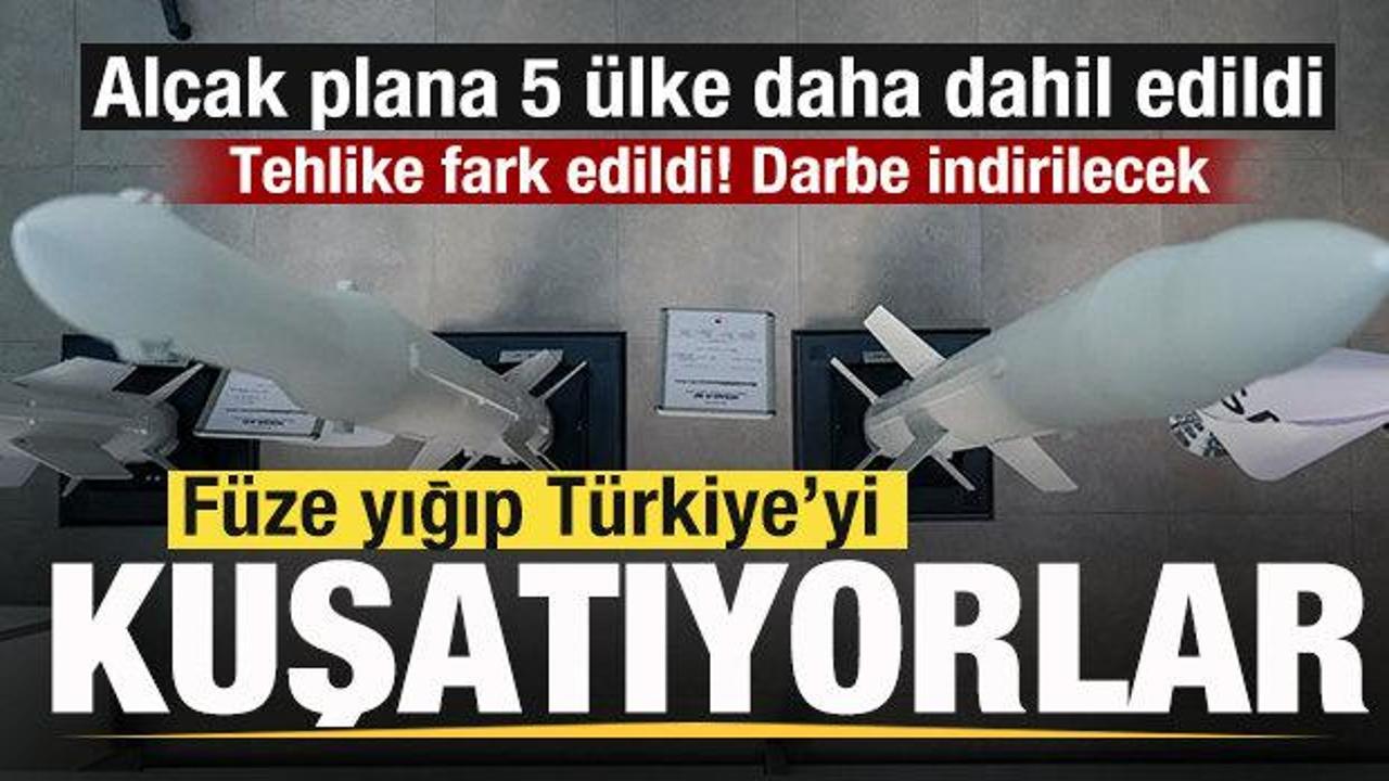 İsrail'in Türkiye'yi kuşatma planına yönelik harita görseli.