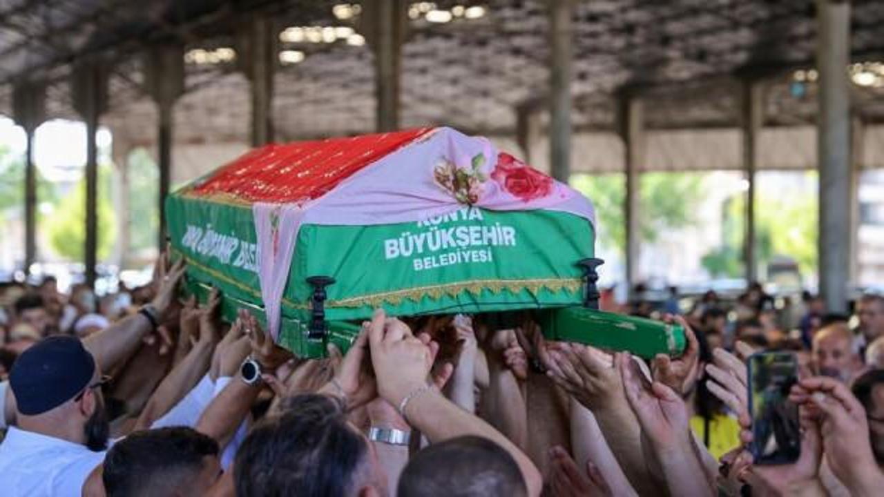 Sultan Özcan'ın cenaze töreninden görüntü.