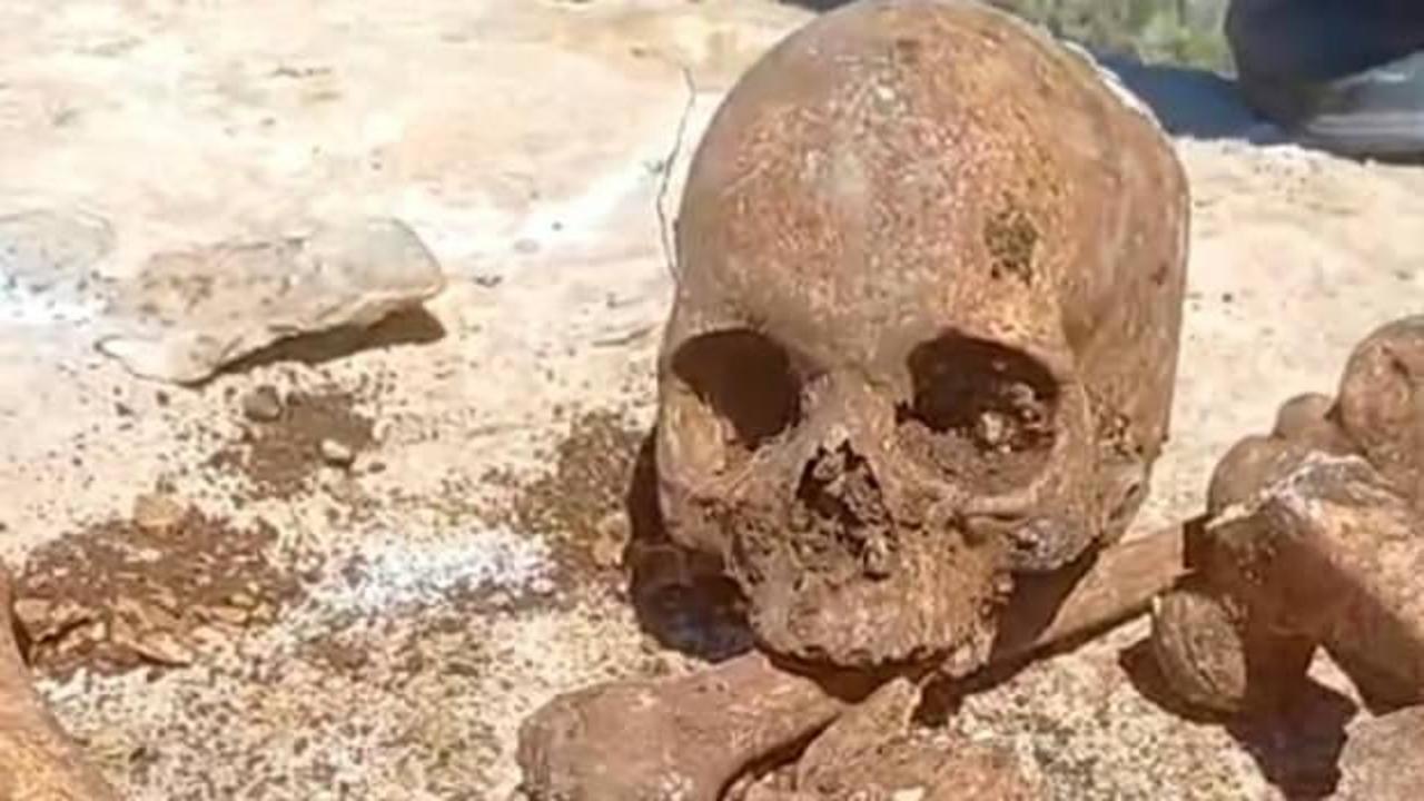 Malatya'da inşaat temel kazısı sırasında bulunan insan kemikleri
