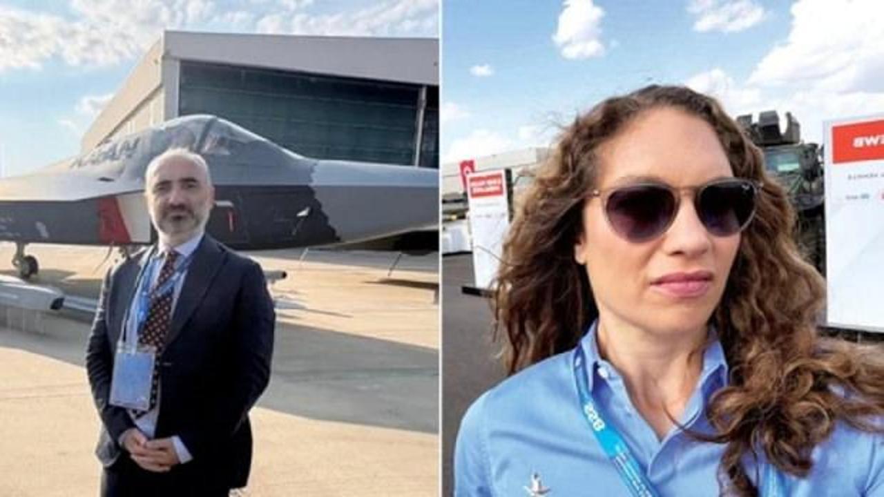 NATO Zirvesi kapsamında düzenlenen Savunma Sanayii Forumu'nda gazeteciler yerli savunma sistemlerini incelerken.