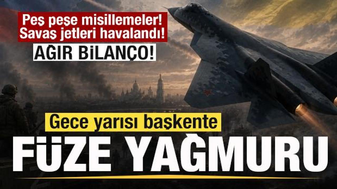 Kiev'de hava saldırısı sonrası hasar gören bir apartman