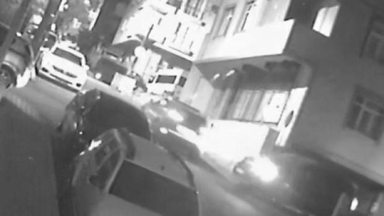 Küçükçekmece'de meydana gelen olayla ilgili polis incelemesi.