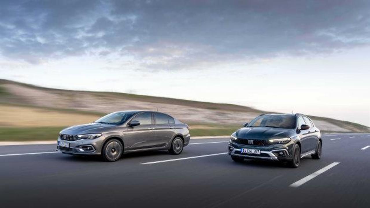 Fiat Egea'nın Tofaş fabrikasındaki son aracının üretim bandından inişi.