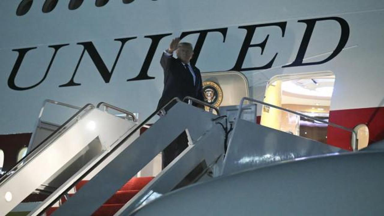 ABD Başkanı Donald Trump ve Cumhurbaşkanı Recep Tayyip Erdoğan görüşüyor.