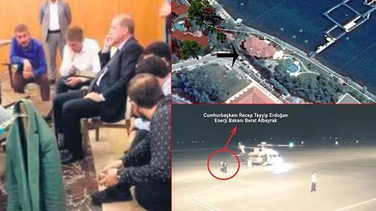 Cumhurbaşkanı Recep Tayyip Erdoğan'ın Marmaris'te kaldığı otelin çevresinin darbeciler tarafından fotoğraflanması.