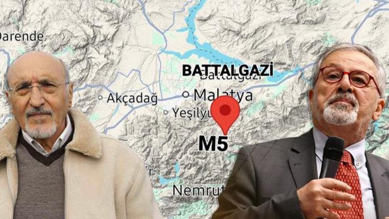 Malatya'da meydana gelen 5.0 büyüklüğündeki depremin ardından binalar.