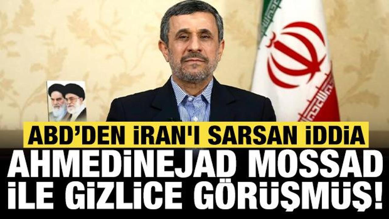 Mahmud Ahmedinejad ve İsrail bayrağı görseli