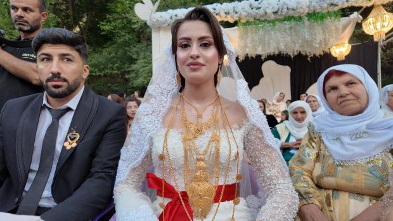 Şırnak'ta düzenlenen bir aşiret düğününden genel plan.