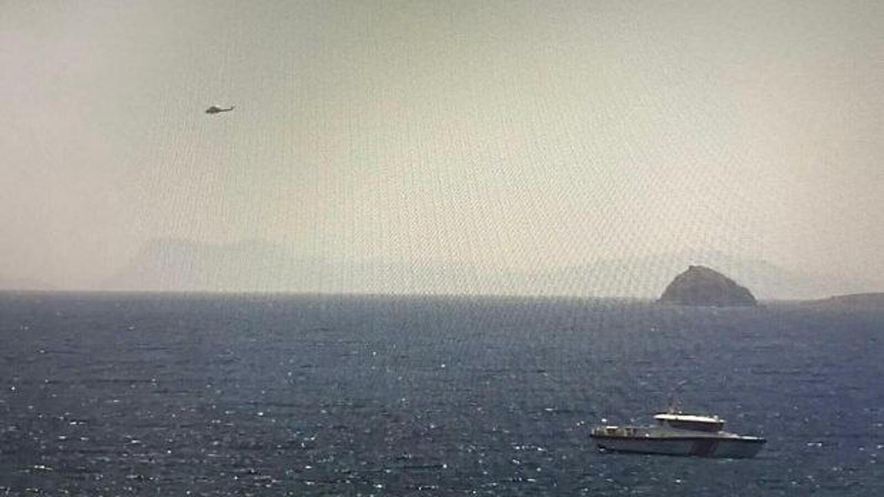 Bodrum'da jet ski kazası sonrası arama kurtarma çalışmaları