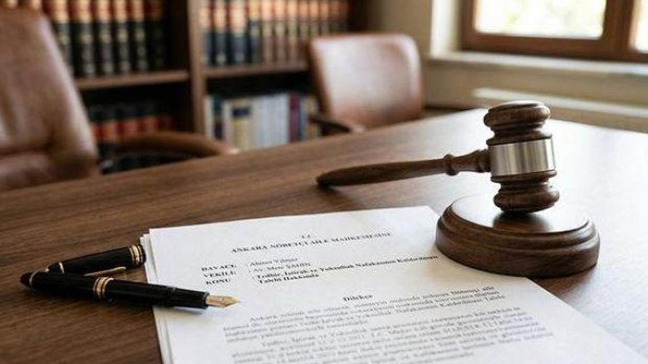 Anayasa Mahkemesi binası önünde adalet terazisi sembolü