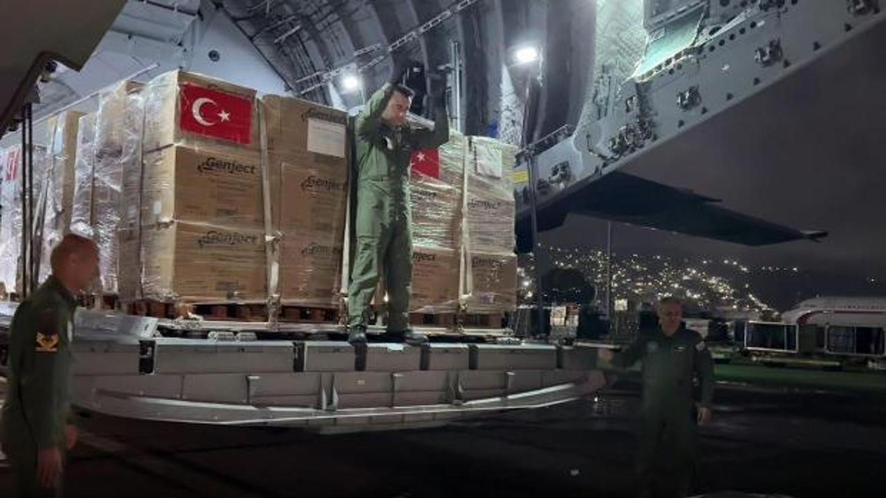 Türkiye'nin Venezuela'ya gönderdiği insani yardım malzemeleri