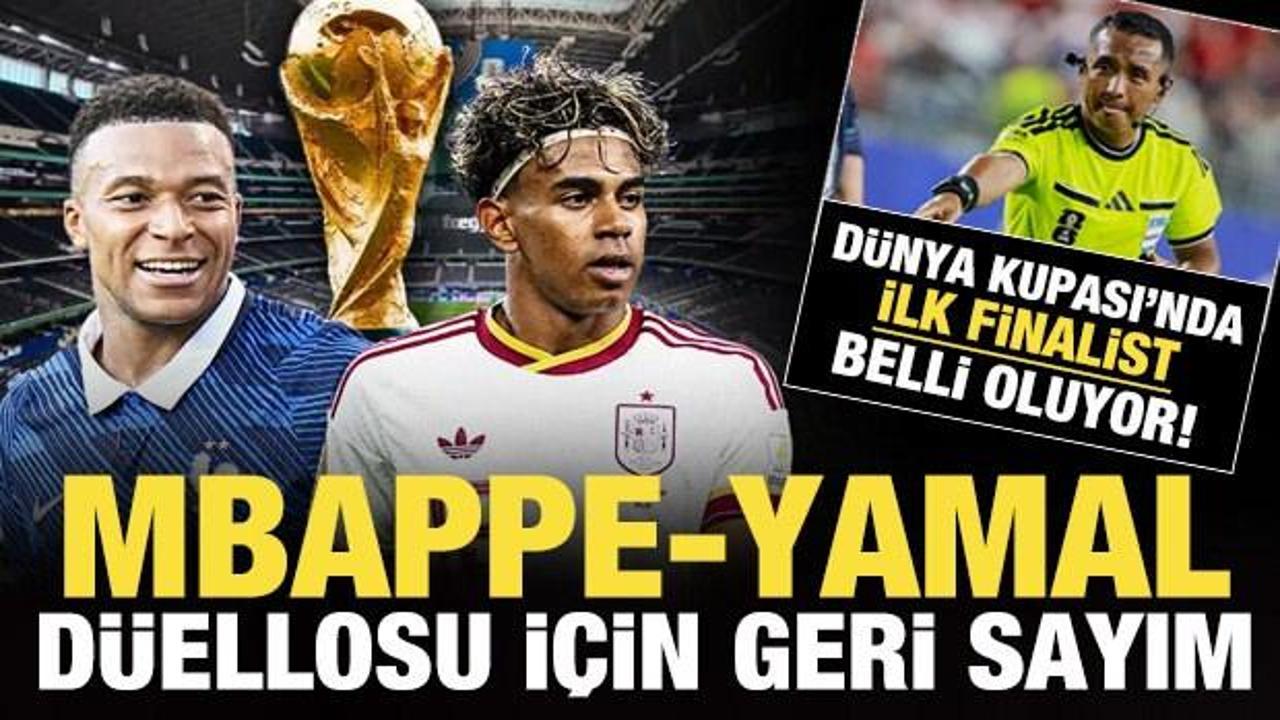 Fransa ve İspanya milli futbol takımları 2026 Dünya Kupası yarı finalinde karşılaşıyor.