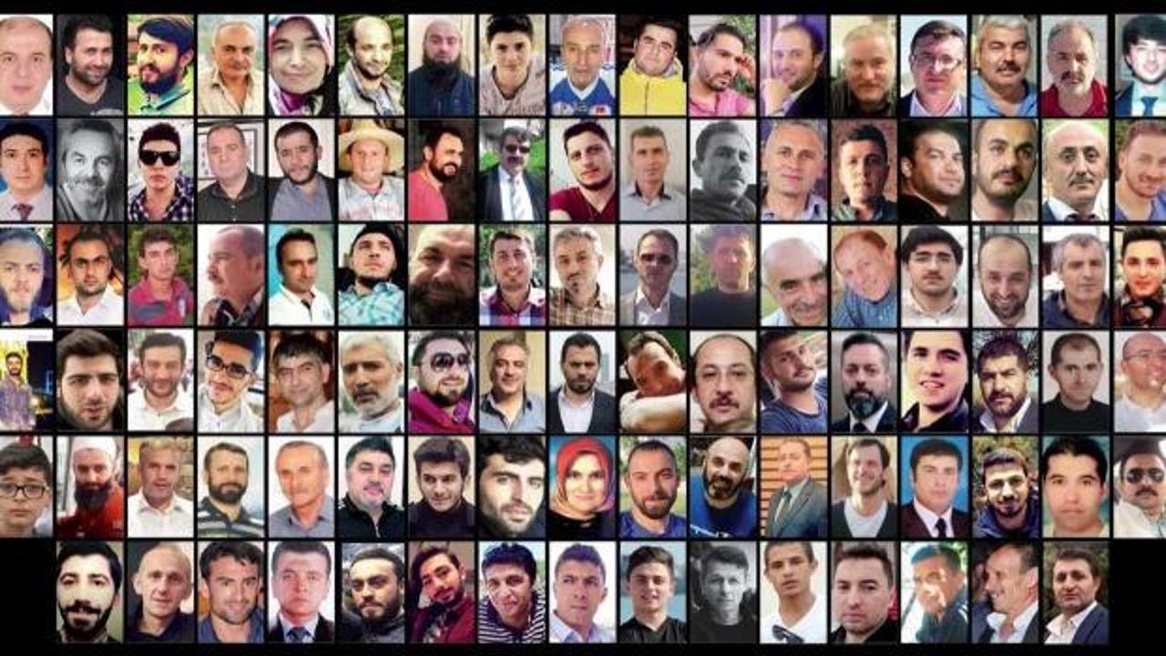 15 Temmuz şehitlerinin anısına Türk bayrağı