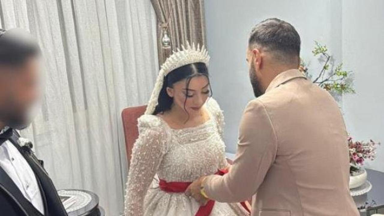 Helin Nama'nın eşi İsmail K. ile birlikte çekilmiş düğün fotoğrafı.