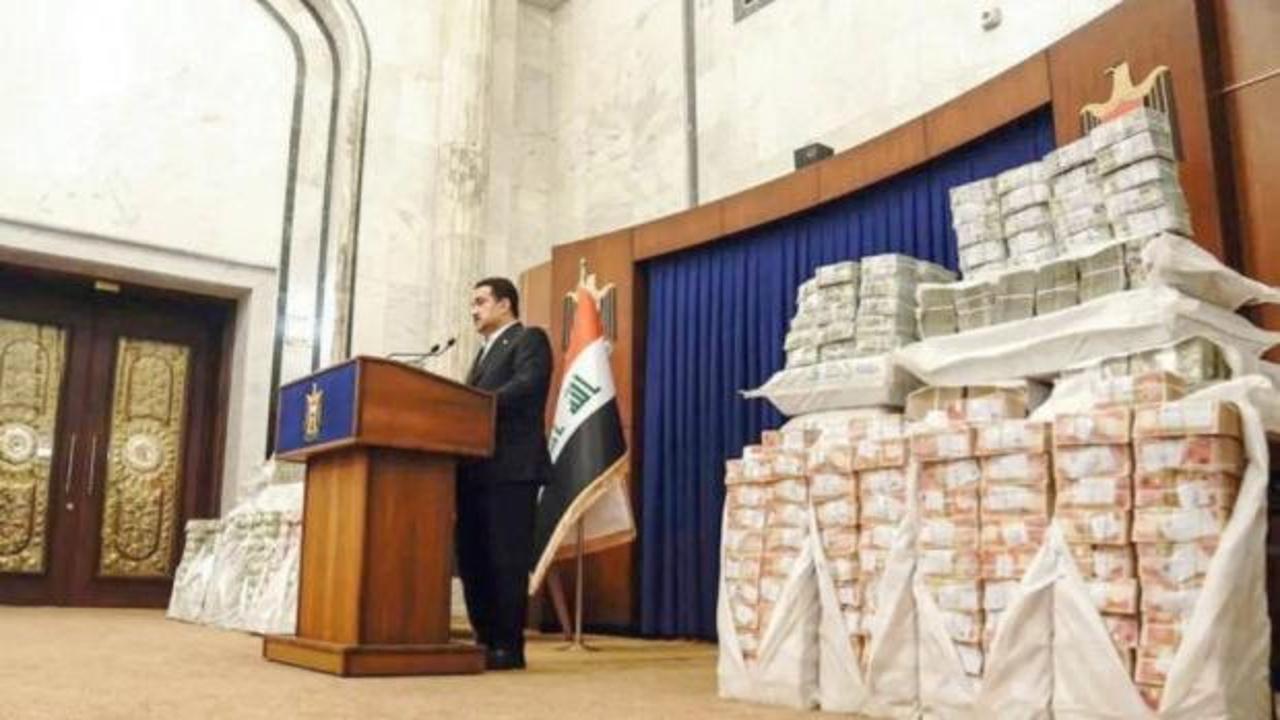Irak'ta eski petrol bakanı yardımcısına ait altın ve gayrimenkullere el konulduğuna dair haber görseli.